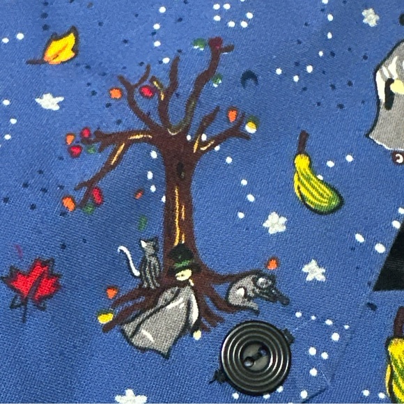 Basic Editions Halloween Suit Vest Medium Witches Pumpkins Vintage black Cat - Picture 6 of 10